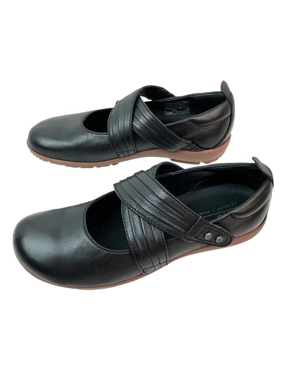 Josef Seidel Romika Lorie Leather Slip-On Cross-Strap Loafers Womens 39 EU; US 8
